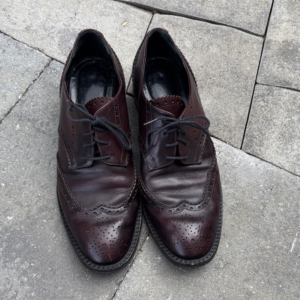 Saint Laurent Classic Oxfords Brown Shoes